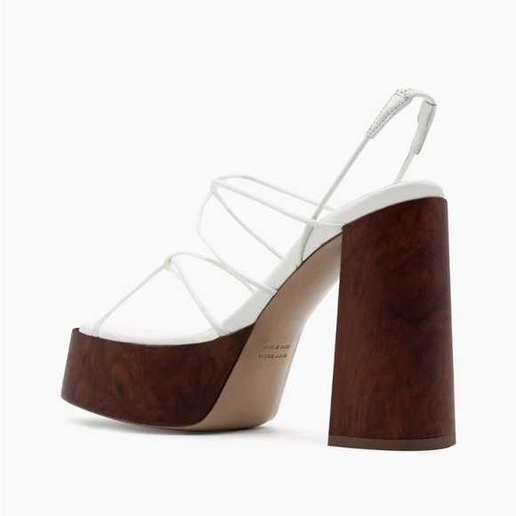 Gia Borghini x RHW Rosie 28 Leather Knotted Strappy Chunky Platform Sandals 40 - Picture 6 of 17